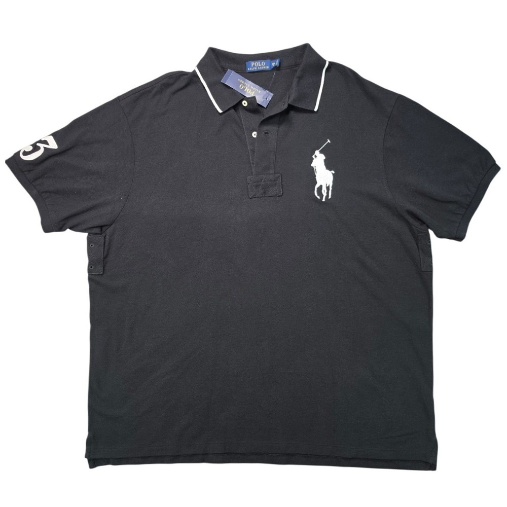 NWT Polo Ralph Lauren Big Pony Black Polo Men's 2XB Big & Tall
